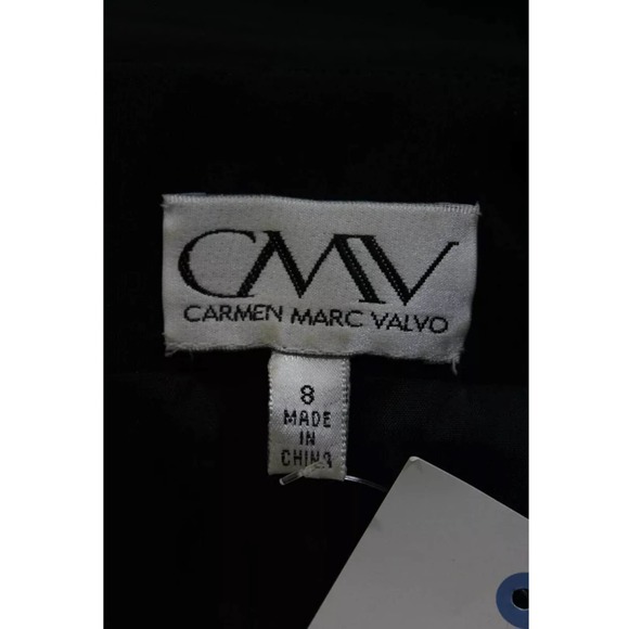 Carmen Marc Valvo Shift Dress Navy Blue - Picture 6 of 7